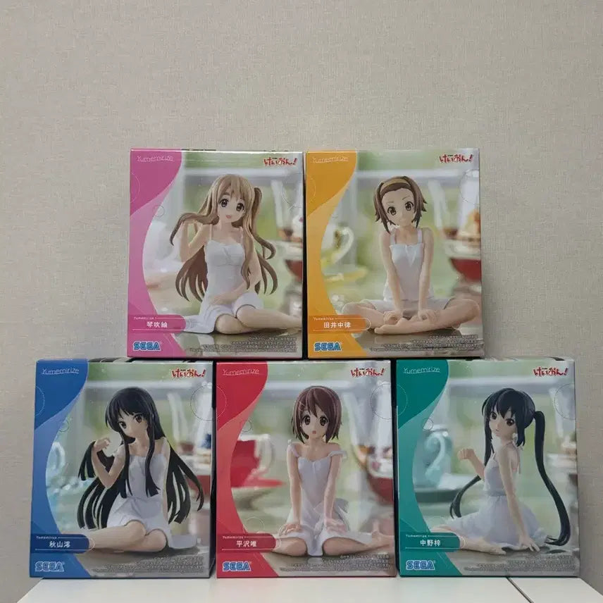 [BUNJANG] Sega K-On Yumemilies 5 Figure Set / (미개봉,택포7.5)세가 케이온 유메미라이즈 5종 미오 츠무기 리츠 아즈사 유이 피규어 세트