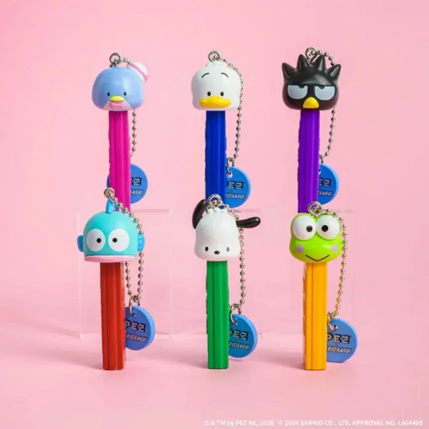 [BUNJANG] Sanrio Happy DanV PEZ Gacha Figure Keychain Hangyodon / 산리오 해피단브이 페즈(PEZ) 가챠 피규어 키링 한교동