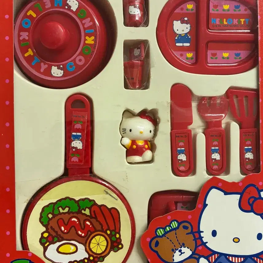 [BUNJANG] 1988 Hello Kitty Vintage Kitchen Playset / 1988년 고전키티 소꿉놀이 새트 판매 합니다