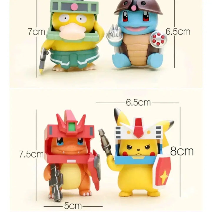 [BUNJANG] Pokemon Pikachu Charizard Gundam Transformable Mech Figure / (새상품) 포켓몬스터 피카츄 파이리 건담 변신 메카 피규어
