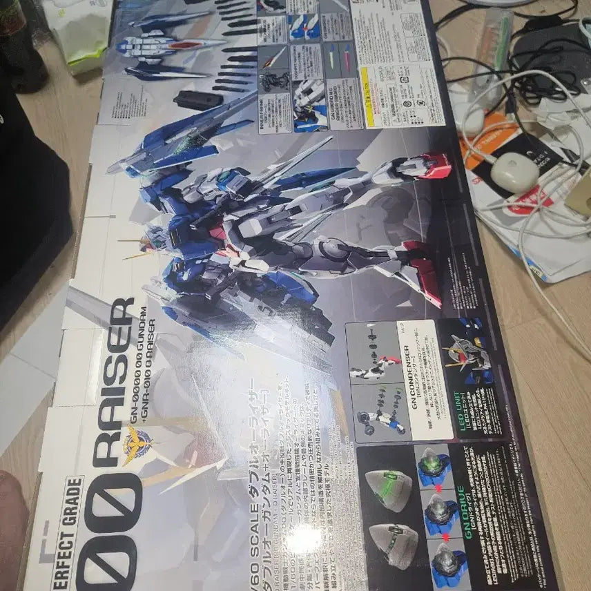 [BUNJANG] Perfect Grade 00 Qan[T] O Raiser Gundam Model Kit / PG 00 더블오라이저 택포