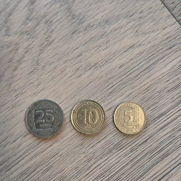 [BUNJANG] Turkey 25, 10, 5 Kurus Coin Set / 터키 주화 25 쿠루쉬 10 쿠루쉬 5 쿠루쉬