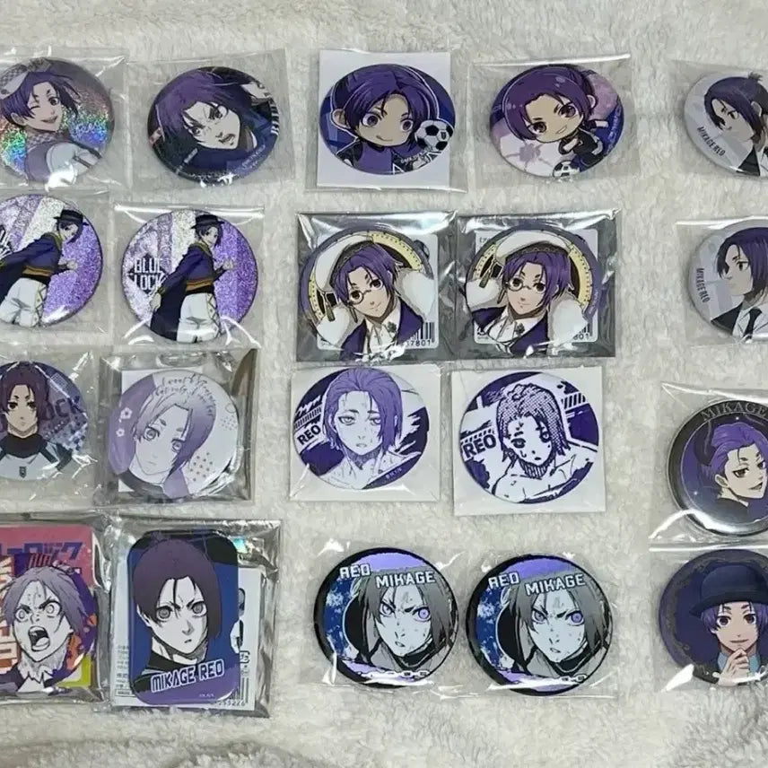 [BUNJANG] Blue Lock Mikage Reo Bundle Set 20 Can Badges / 블루록 미카게 레오 캔뱃지 20개 일괄