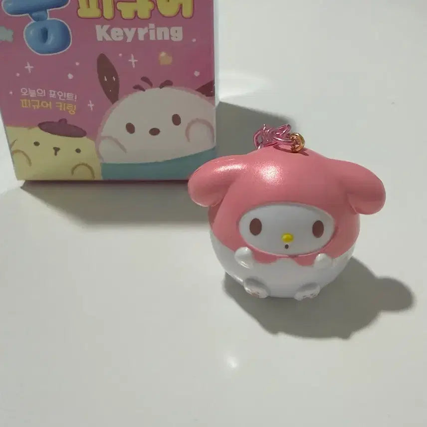 [BUNJANG] Sanrio Chuu Figure Keyring My Melody / 산리오 뚱 피규어키링 마이멜로디
