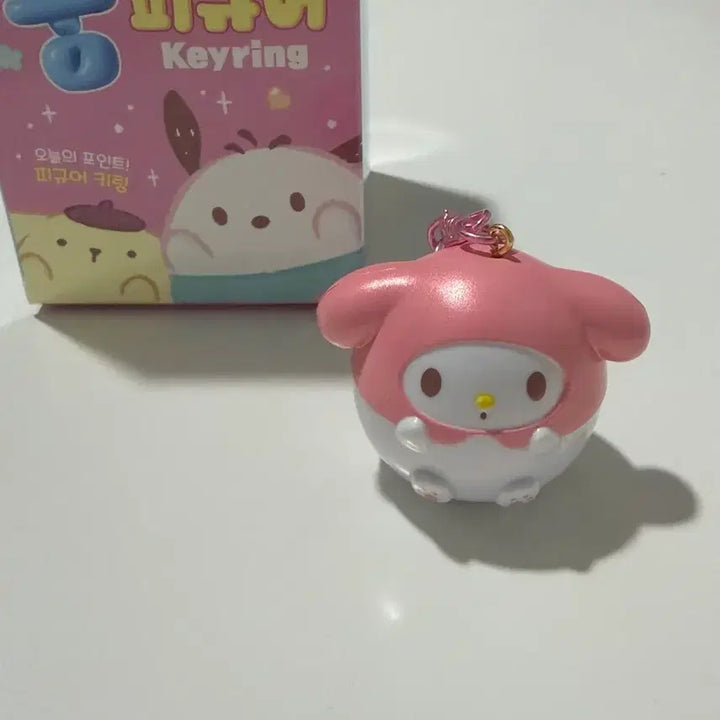 [BUNJANG] Sanrio Chuu Figure Keyring My Melody / 산리오 뚱 피규어키링 마이멜로디