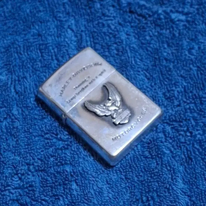 [BUNJANG] 2000s Harley-Davidson Vintage Zippo Lighter - Silver Eagle Emblem / 2000년대 )할리데이비슨 빈티지 지포 라이터 은색 독수리 문양