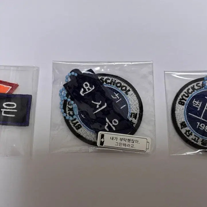 [BUNJANG] Weak Hero Class 1 Bundle Set: Yeon Si-eun &amp; Ahn Su-ho Wappen Keyrings / 일괄판매) 약한영웅 박지훈 연시은 최현욱 안수호 벽산 은장 와펜 키링