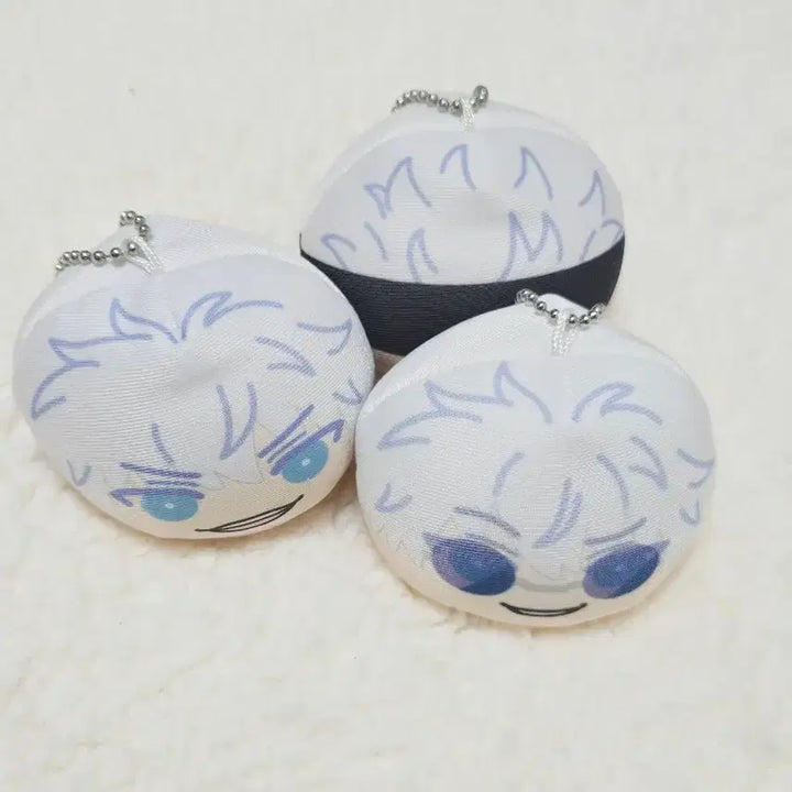 [BUNJANG] Jujutsu Kaisen Satoru Gojo Circular Keyring Bundle Set Plush / 주술회전 고죠 사토루 원형 키링 만쥬 회옥옥절 일괄 누이