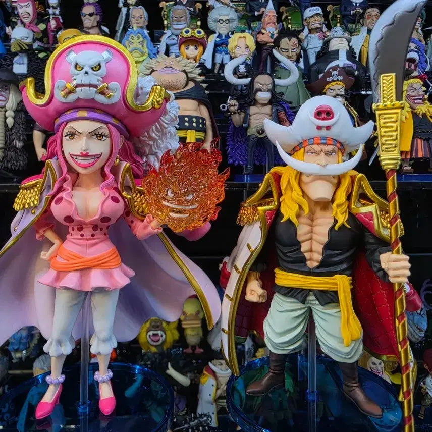 [BUNJANG] YZ World Collectable Figure Big Mom &amp; Whitebeard ROCKS Pirates Resin Statue / YZ 월콜레진. 원피스 월콜 록스해적단 빅맘&amp;흰수염  판매합니다.