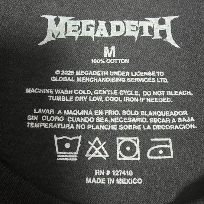 [BUNJANG] Megadeth Official Merchandise 17th Album T-Shirt (Size M) / 메가데스 공식MD 17집 티셔츠 M사이즈