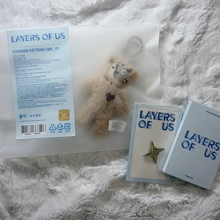 [BUNJANG] TXT HYBE LAYERS OF US Exhibition Cushion Keychain Set / 투바투 HYBE LAYERS OF US 전시 굿즈