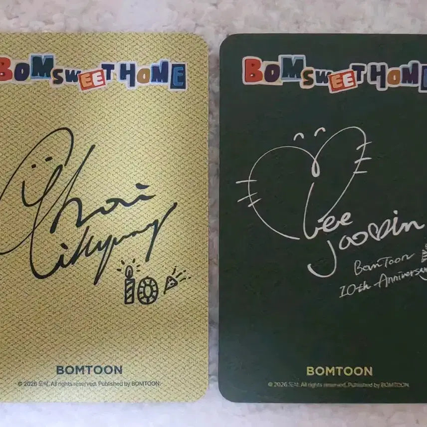[BUNJANG] Bomtoon Sweet Home Sketch Photocard / 봄툰 시그 봄 스윗 홈 <스케치> 포토카드&amp;엽서