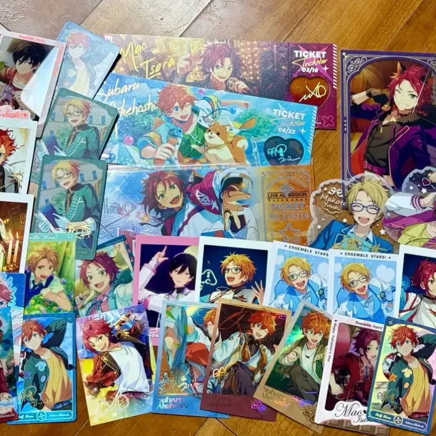 [BUNJANG] Ensemble Stars Trickstar Subaru Hokuto Mao Makoto Pascha Ticket Arcana Bundle Set / 앙스타 트릭스타 스바루 호쿠토 마오 마코토 파샤 티켓 아르카나 일괄