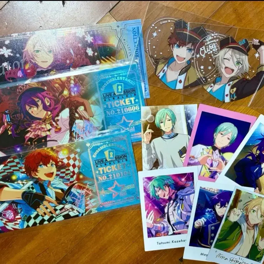 [BUNJANG] Ensemble Stars Alkaloid Hiiragi Hiirou, Aoi Hikaru, Shino Hajime, Amagi Rinne Ticket Arsana Bundle Set / 앙스타 알칼로이드 히이로 아이라 마요이 타츠미 파샤 티켓 아르카나 일괄