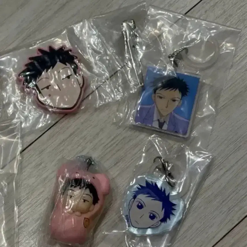 [BUNJANG] Ouran High School Host Club Haruhi Fujioka Hairpin Megirushi Gacha Set / 일괄 오란고교 호스트부 사교클럽 모리 하니 헤어핀 메지루시  가챠 포대기 세트