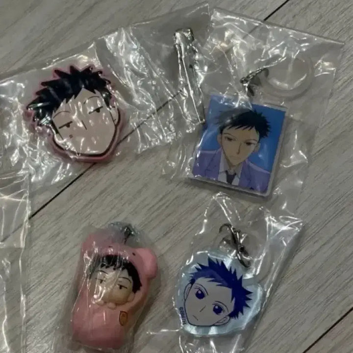 [BUNJANG] Ouran High School Host Club Haruhi Fujioka Hairpin Megirushi Gacha Set / 일괄 오란고교 호스트부 사교클럽 모리 하니 헤어핀 메지루시  가챠 포대기 세트