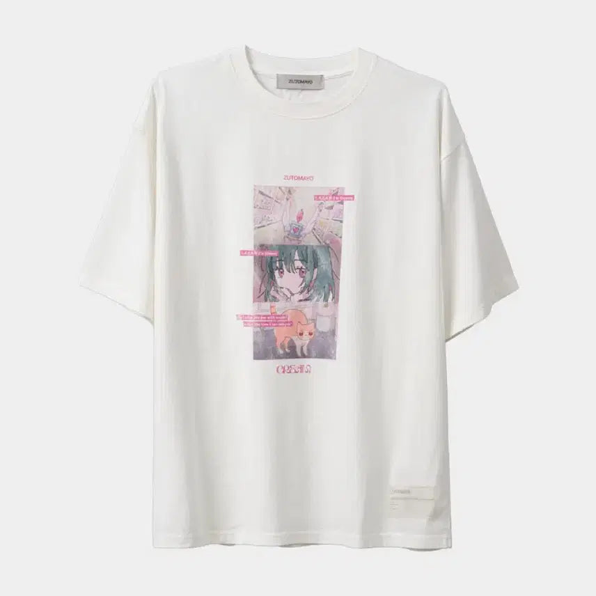 [BUNJANG] ZUTOMAYO Cream T-Shirt White M / 즛토마요 크림 티셔츠 White M