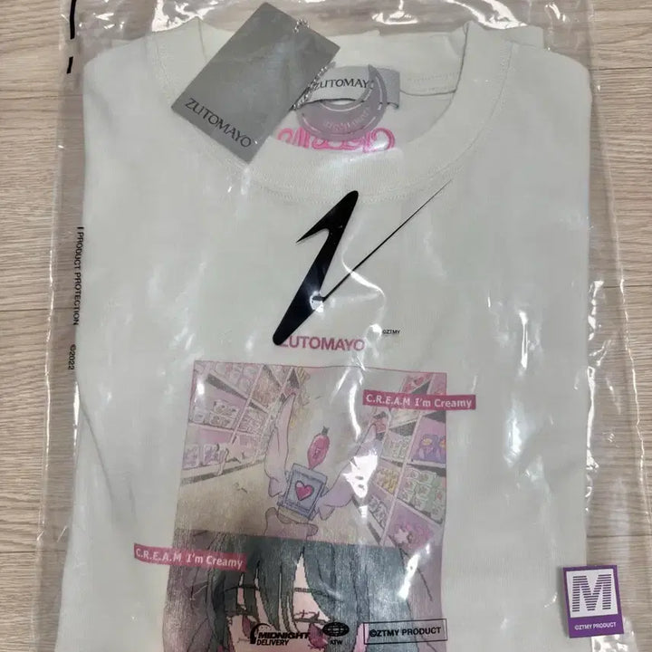 [BUNJANG] ZUTOMAYO Cream T-Shirt White M / 즛토마요 크림 티셔츠 White M