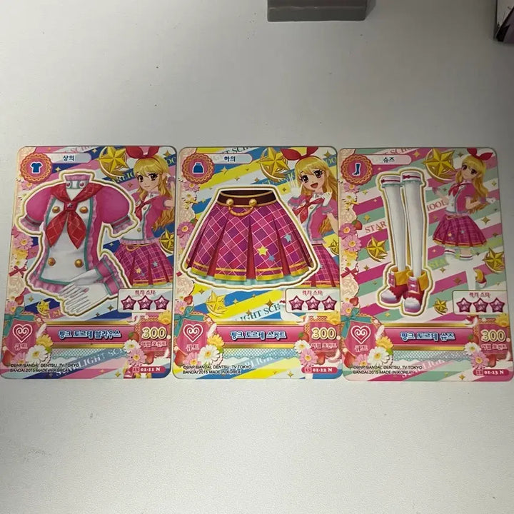 [BUNJANG] Aikatsu! Ichigo Ringo School Look Pink Torte Coord Set Card / 아이카츠 아이엠스타 이치고 라임 스쿨룩 핑크 토르테 코디 세트 카드