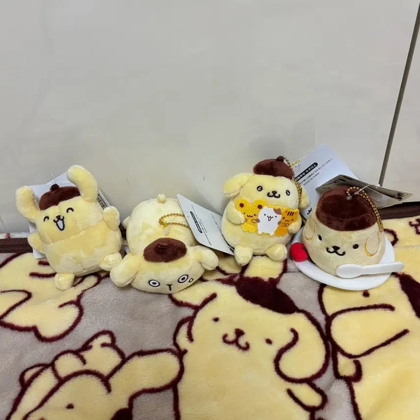 [BUNJANG] Pompompurin Mascot Bundle Set / 폼폼푸린 마스코트 4종 일괄