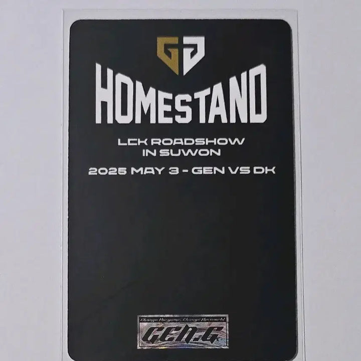 [BUNJANG] Gen.G 25th Anniversary Home Stand Canyon Photocard / 젠지 25 홈스탠드 캐니언 포카