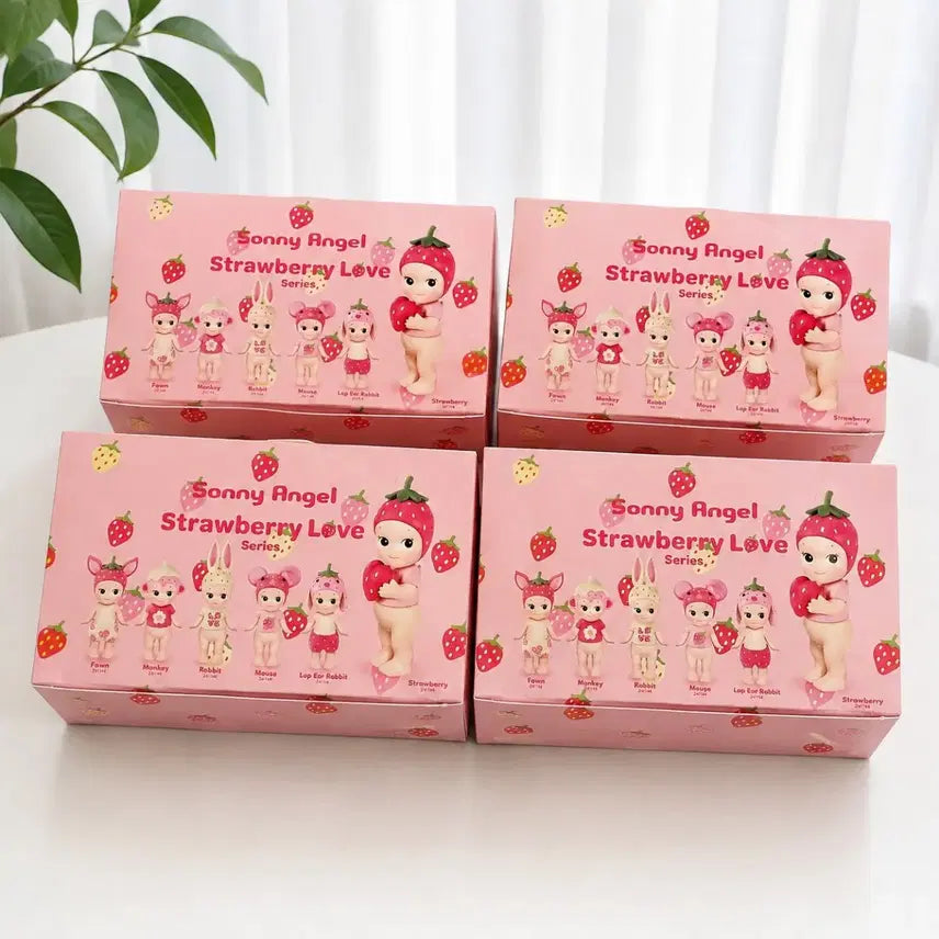 [BUNJANG] Sonny Angel Strawberry Love Series Figures Set / 소니엔젤 스트로베리 러브 6개 1세트
