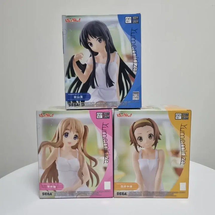 [BUNJANG] Sega Yumemi Rize Mio Tsumugi K-On! Figure 3-Set (Sealed) / [미개봉]세가 유메미라이즈 케이온 케이온! 리츠 미오 츠무기 피규어 3종 세트