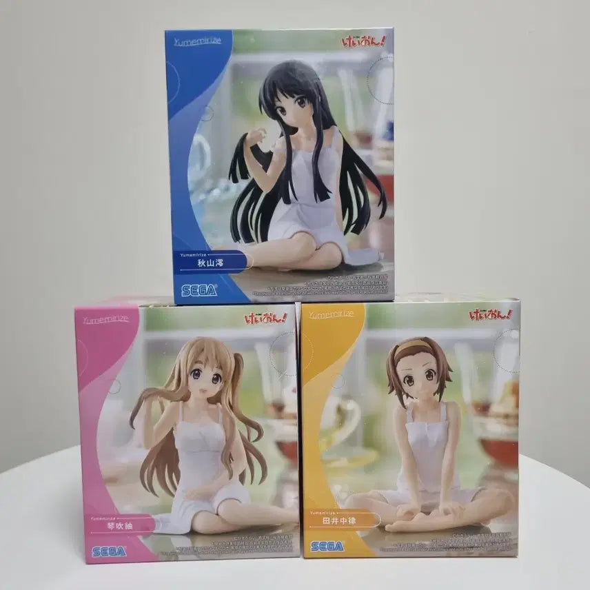 [BUNJANG] Sega Yumemi Rize Mio Tsumugi K-On! Figure 3-Set (Sealed) / [미개봉]세가 유메미라이즈 케이온 케이온! 리츠 미오 츠무기 피규어 3종 세트
