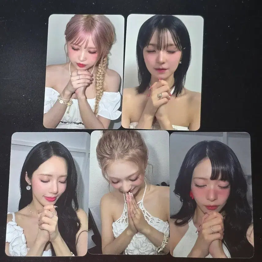 [BUNJANG] fromis_9 Glow me Apple Music In-Person Photocard Set (5 types) / 프로미스나인 Glow me 애플뮤직 대면 포토카드 5종 일괄