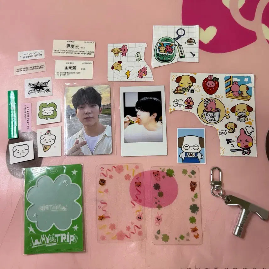 [BUNJANG] DAY6 Dowoon Drum Key Sticker, Polaroids, Photocard, Frame, Label Sticker Bundle / 데이식스 도운 굿즈 드럼키 스티커 폴라 포카 포레임 라벨스티커