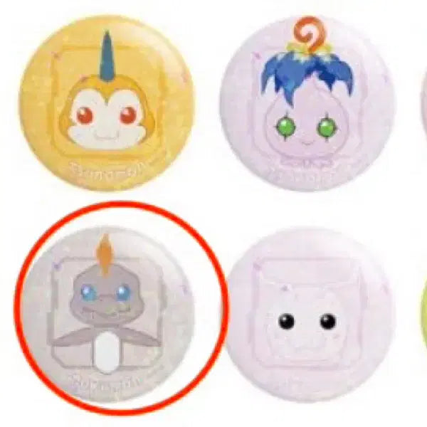 [BUNJANG] Figurepresso Digimon Adventure Hologram Can Badge: Shakomon / 피규어프레소 디지몬 어드벤쳐 홀로그램 캔뱃지 둥실몬(쉬라몬)