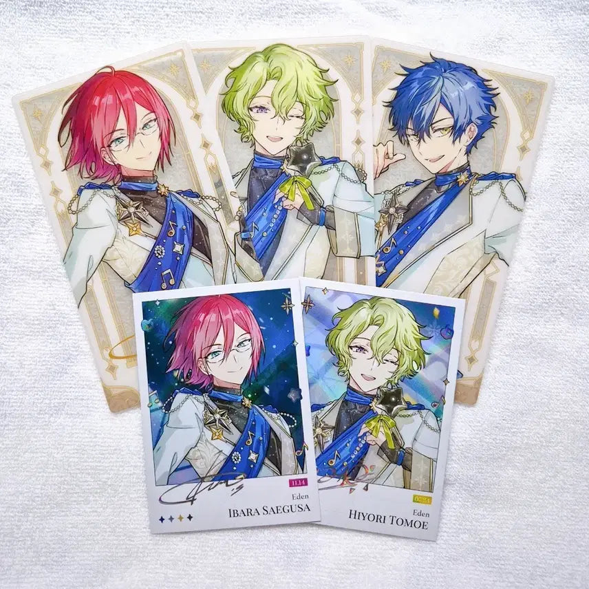 [BUNJANG] Ensemble Stars! Eden Dream Clear Card &amp; Polaroid Ibara, Hiyori, Jun / 앙스타 팝업 에덴 클카,폴라 이바라,히요리,쥰