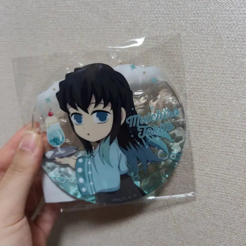 [BUNJANG] Demon Slayer Muichiro Tokito Cream Soda Acrylic Coaster / 토키토 무이치로 크림 소다 아크릴 코스터 귀멸의 칼날 굿즈