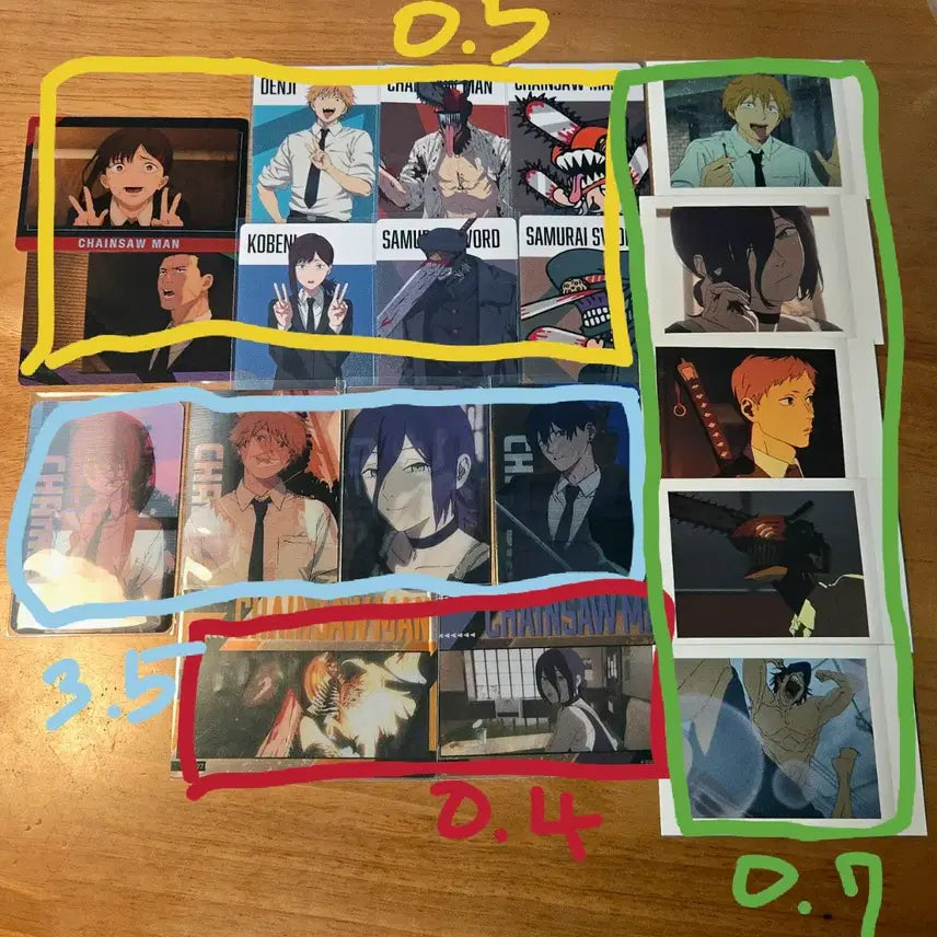 [BUNJANG] Chainsaw Man CGV Special Pouch Clear Metal Card Bundle Set / 체인소맨 cgv 특전 파샤 클리어 메탈 카드 묶음판매