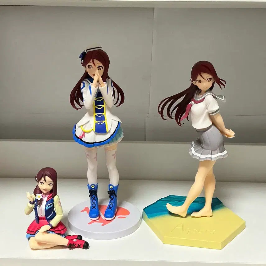 [BUNJANG] Love Live! Sunshine!! Riko Sakurauchi Figure Bundle Set (Box Included) / 3개일괄 러브라이브 선샤인 사쿠라우치 리코 피규어(박스O)