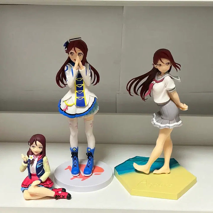 [BUNJANG] Love Live! Sunshine!! Riko Sakurauchi Figure Bundle Set (Box Included) / 3개일괄 러브라이브 선샤인 사쿠라우치 리코 피규어(박스O)