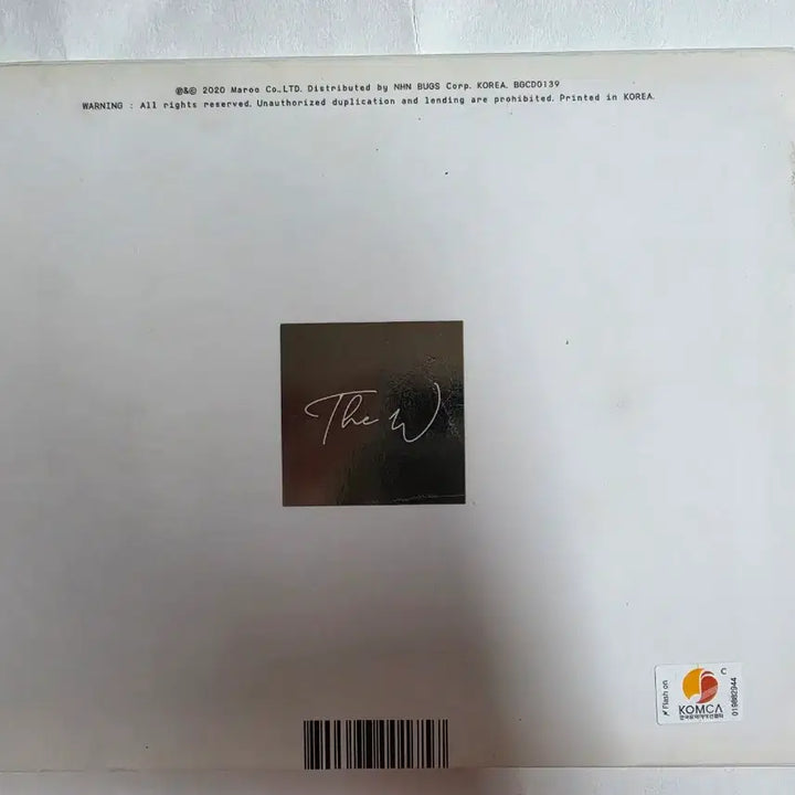 [BUNJANG] Park Jihoon Mini Album Vol. 3 THE W Blanc Version Album / 박지훈 미니3집 THE W 블랑버전 하자/오염 앨범