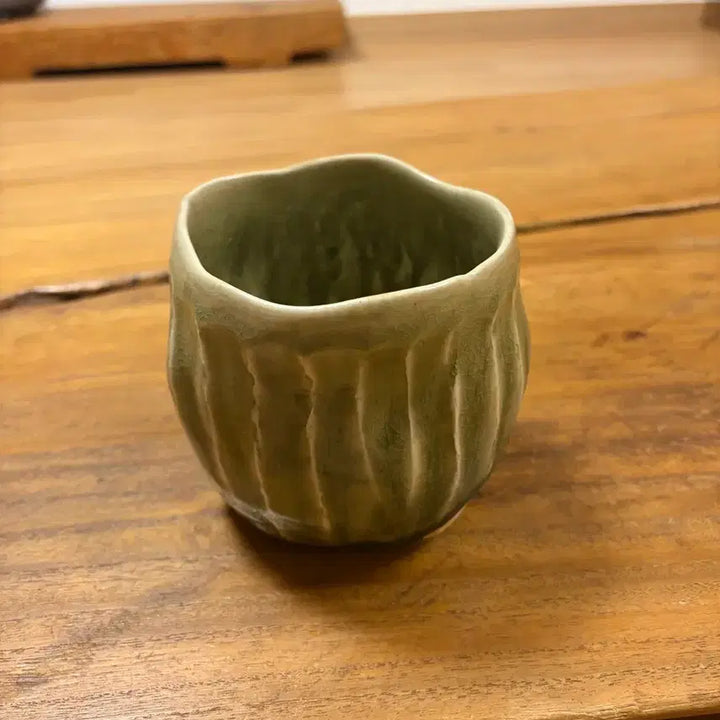 [BUNJANG] Song Chung-hyo Master Celadon Tea Bowl / 제주도 도공 송충효 선생 다완