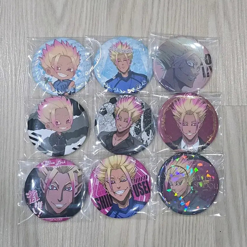 [BUNJANG] Blue Lock Isagi Yoichi Can Badge Bundle Set / 블루록 시도 류세이 캔뱃지 일괄