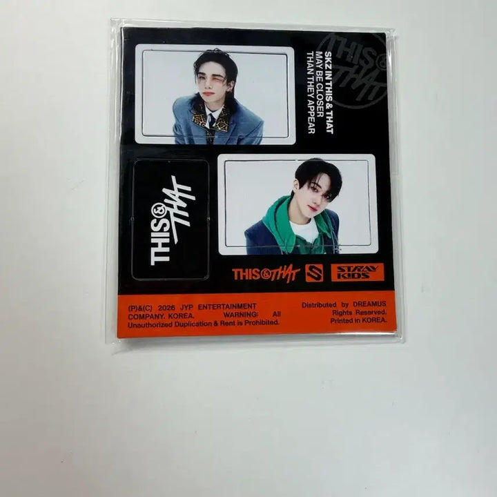 [BUNJANG] Stray Kids THIS &amp; THAT THIS ver. Hyunjin Beanie Magnet / 스트레이 키즈 디스앤댓 THIS ver. 혀니비니 마그넷