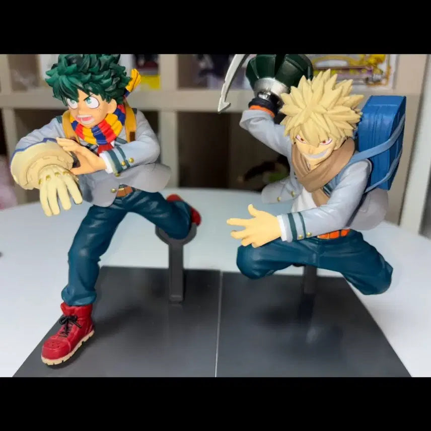 [BUNJANG] My Hero Academia Bravegraph Izuku Midoriya &amp; Katsuki Bakugo Figure Set / 일괄) 히로아카 나히아 교복 피규어 bravegraph 히어로사무소 인턴 미도리야 바쿠고 피규어