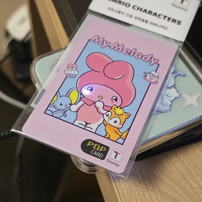 [BUNJANG] Kuromi My Melody T-money Transportation Card Set / 쿠로미 마이멜로 티머니 교통카드 세트