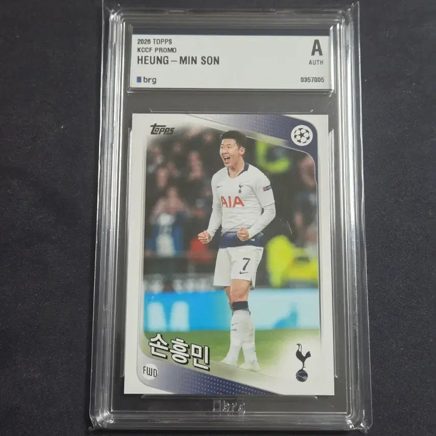 [BUNJANG] Son Heung-min 2026 Topps KCCF Promo BRG Authentic Card / [스포츠 카드]손흥민 2026 Topps KCCF 프로모 BRG어센틱