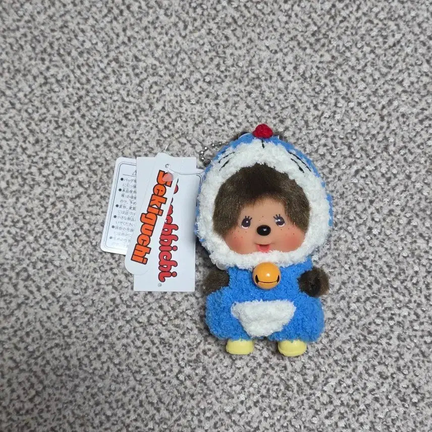 [BUNJANG] Doraemon Custom Monchhichi Keychain / 도라에몽 커스텀 몬치치