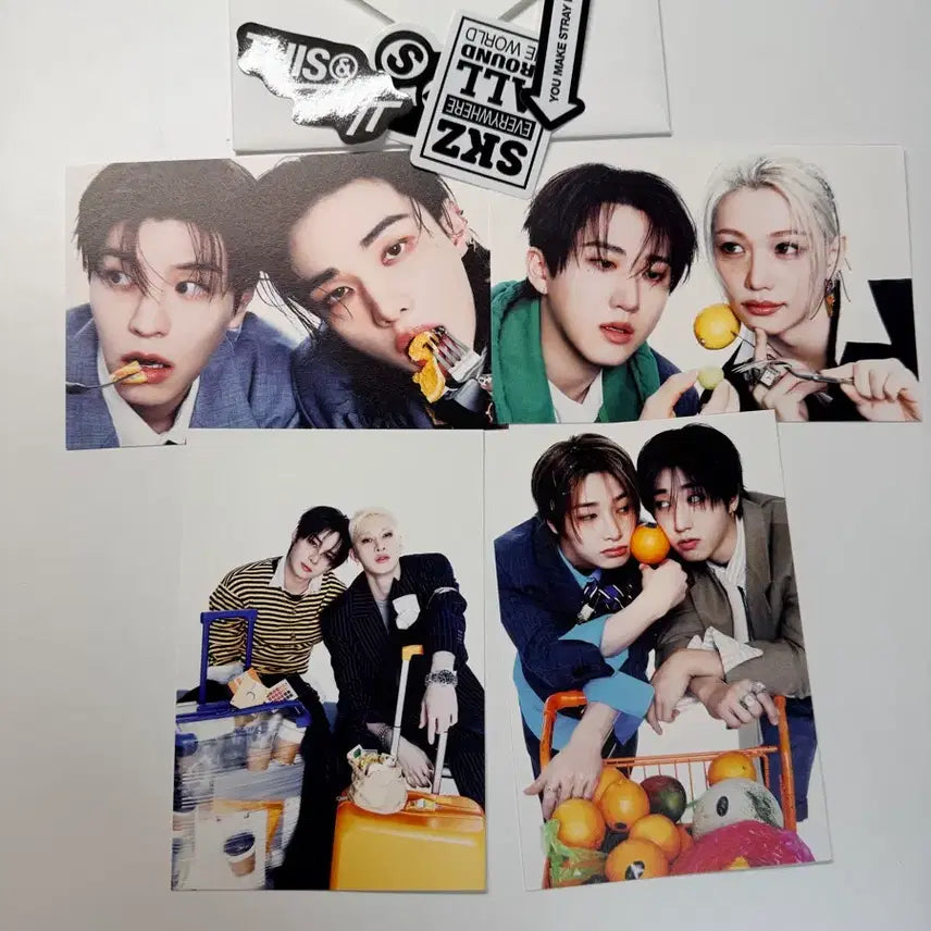 [BUNJANG] Stray Kids THIS &amp; THAT THIS ver. Pre-order Postcard Set + Sticker / 스트레이 키즈 디스앤댓 THIS ver. 프리오더 엽서세트 + 스티커