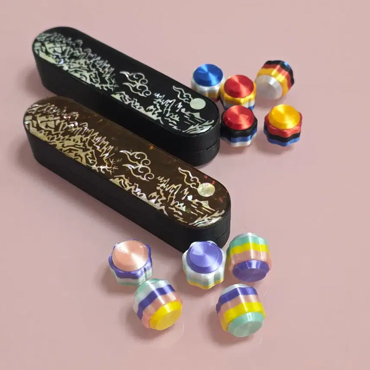 [BUNJANG] Notdam Color Set Traditional Play Hanbok Mother-of-Pearl Box / 색동공기 국립중앙박물관 굿즈 뮷즈 뮤즈 기념품 대한민국 추억 전통놀이 민속 하늬은색 놋담색 오방색  한복 자개 함