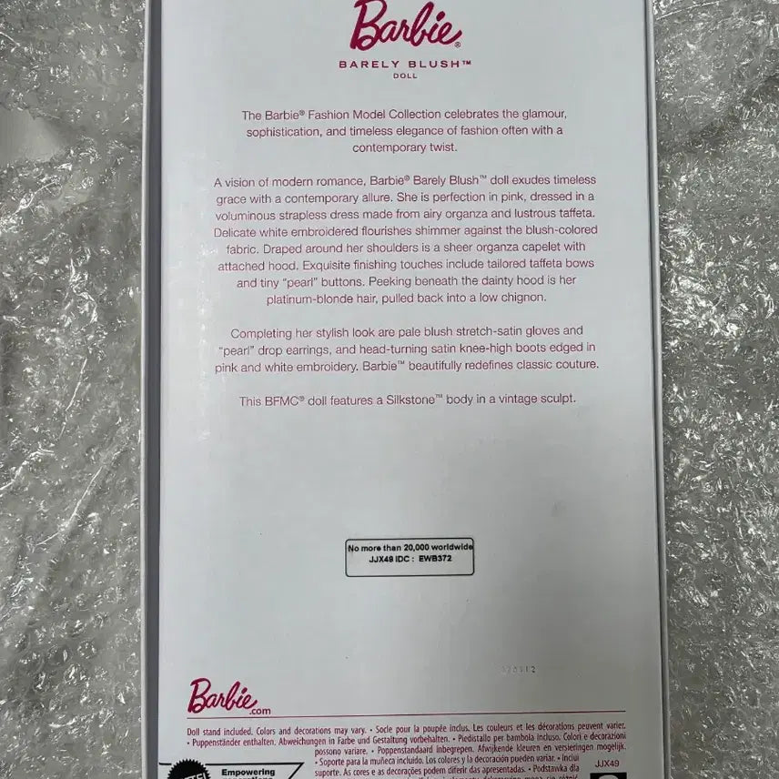 [BUNJANG] Silkstones Barely Blush Doll / 실크스톤 바비 Barely Blush Doll