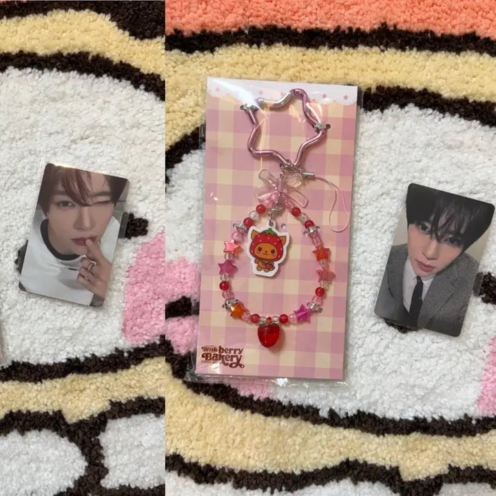 [BUNJANG] NCT WISH Bakery Series Sion Beaded Keychain &amp; 6000 Yen Photocard Bundle Set / 엔시티위시 위시베이커리 비즈키링, 6천엔포카 시온