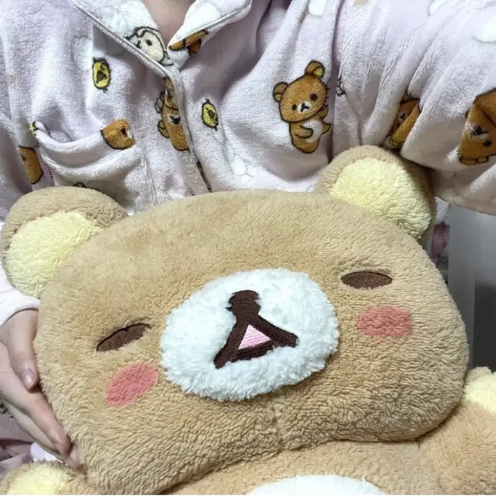 [BUNJANG] Rilakkuma Large Plush Toy for Room Decor / 리락쿠마 뽀글 뽀실 대형 인형 방꾸 산엑스