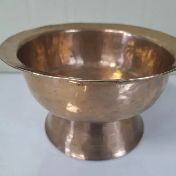 [BUNJANG] Brass Puni Tteokdongi - Traditional Korean Folk Item / 근대사 수집 옛날 민속품 놋쇠 방자 푼주 떡동이